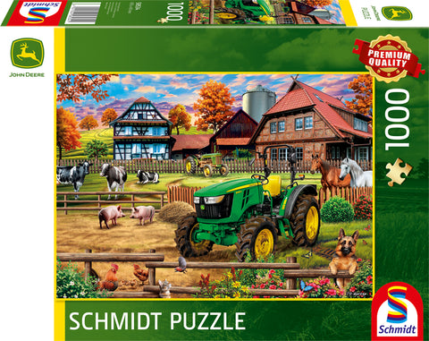 Puzzle "John Deere Tractor 5050E on the Farm"