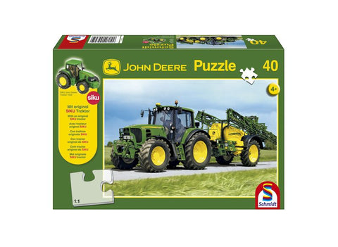 Puzzle Traktor John Deere 6195M + modèle SIKU, 100 pieces